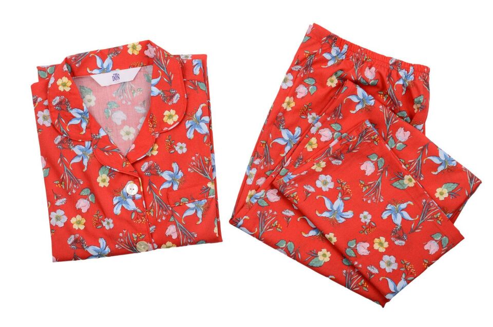 The DON Poplin Kadın Pijama Takımı Desen 42