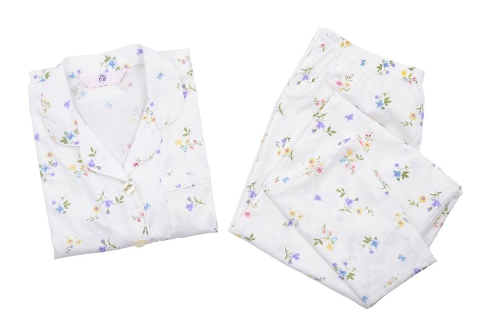 The DON Poplin Kadın Pijama Takımı Desen 44