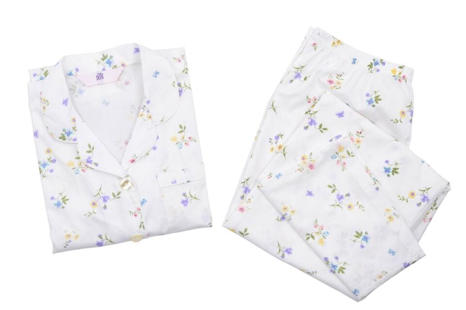 The DON Poplin Kadın Pijama Takımı Desen 44