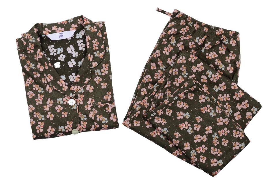 The DON Poplin Kadın Pijama Takımı Desen 45