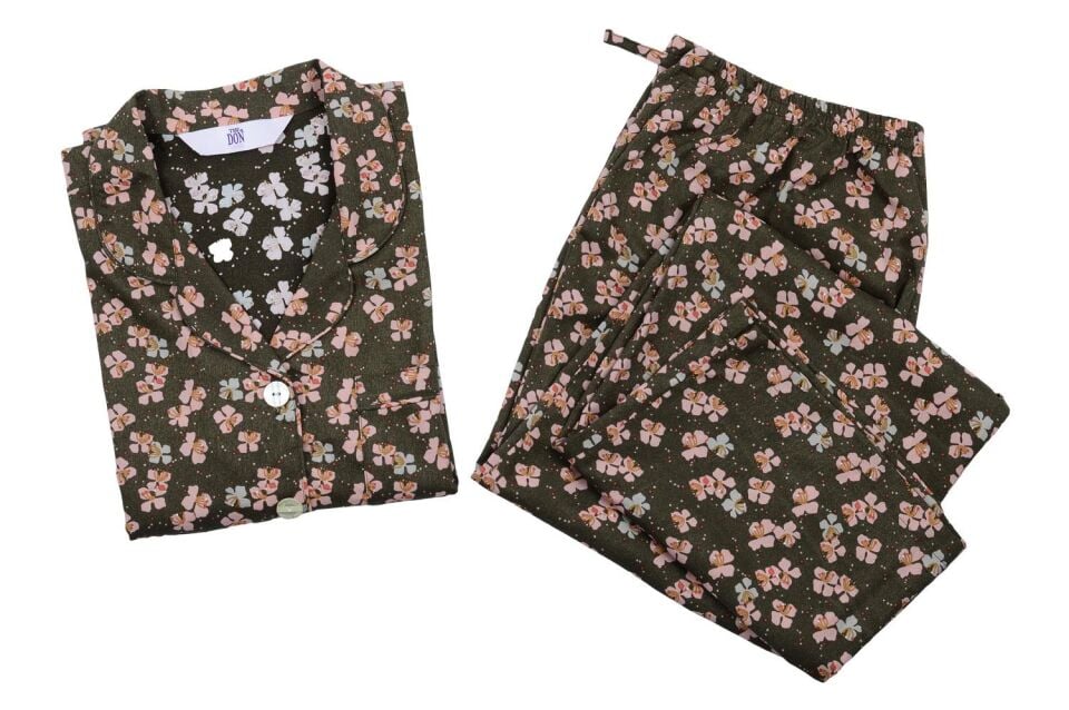 The DON Poplin Kadın Pijama Takımı Desen 45