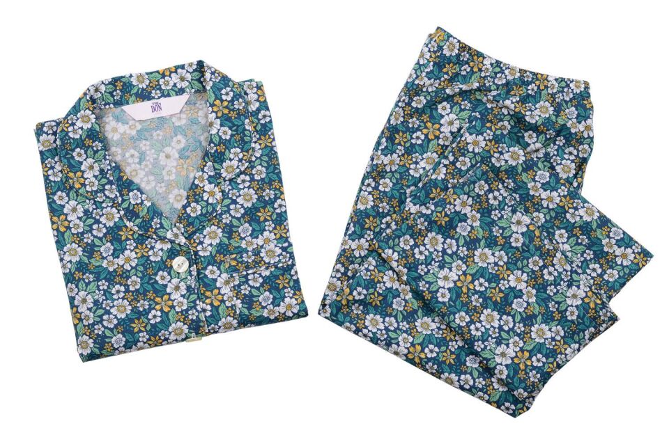 The DON Poplin Kadın Pijama Takımı Desen 46