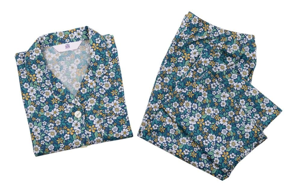 The DON Poplin Kadın Pijama Takımı Desen 46