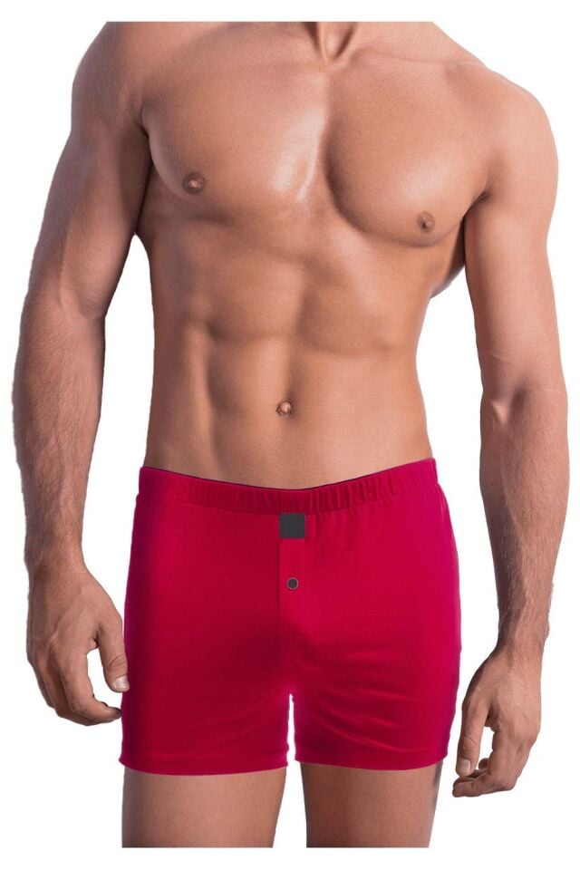 The DON Jersey Penye-Örme Erkek Boxer Kırmızı Kırmızı - XL