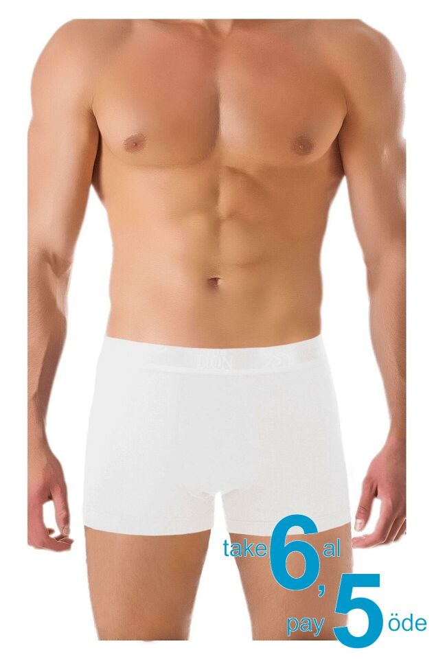 The DON Bambu Erkek Boxer Beyaz