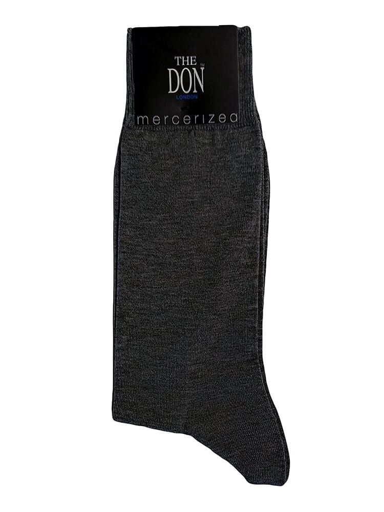 The DON London Merserize Erkek Çorap Gri