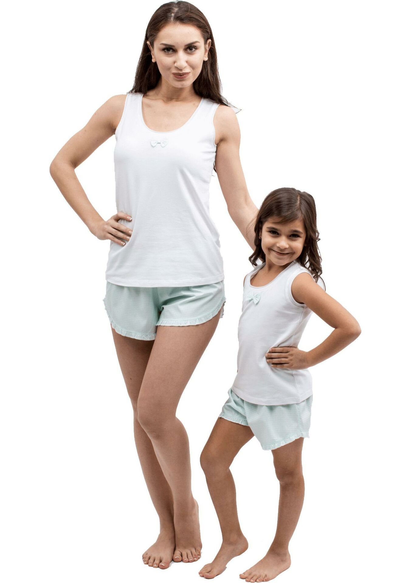 The DON Anne-Kız Model Kadın Şort-Atlet Takımı Desen 1