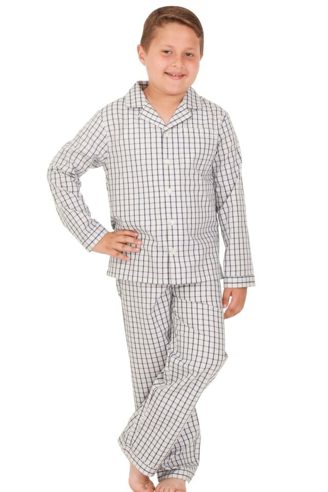 The DON Poplin Erkek Çocuk Pijama Takımı Desen 2