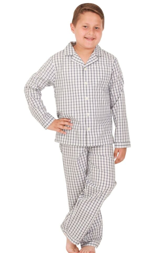 The DON Poplin Erkek Çocuk Pijama Takımı Desen 2