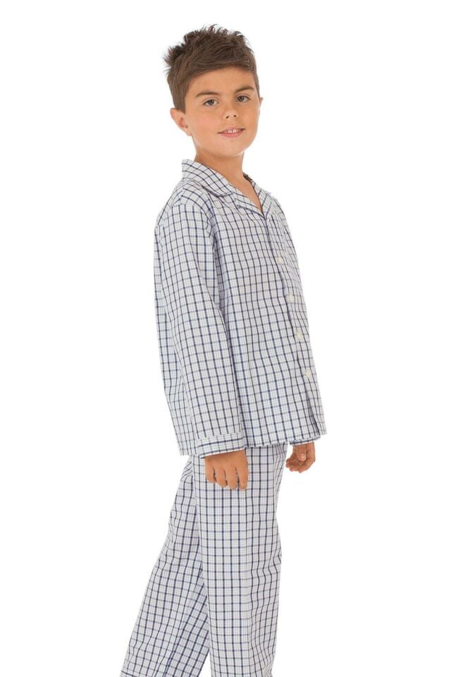 The DON Poplin Erkek Çocuk Pijama Takımı Desen 2