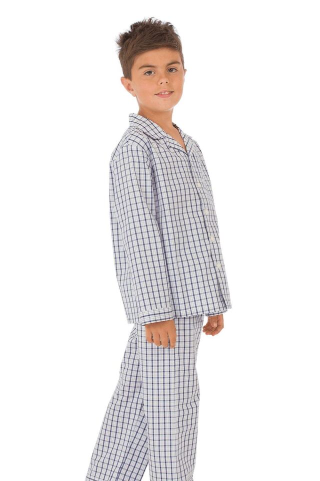 The DON Poplin Erkek Çocuk Pijama Takımı Desen 2