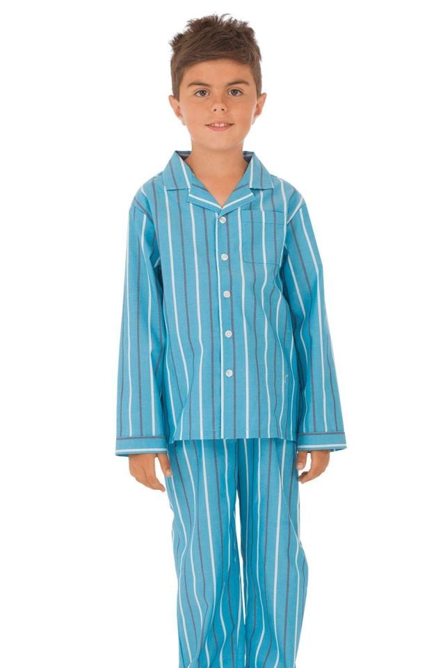 The DON Poplin Erkek Çocuk Pijama Takımı Desen 3
