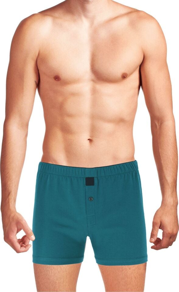 The DON Jersey Penye-Örme Erkek Boxer Petrol Yeşili