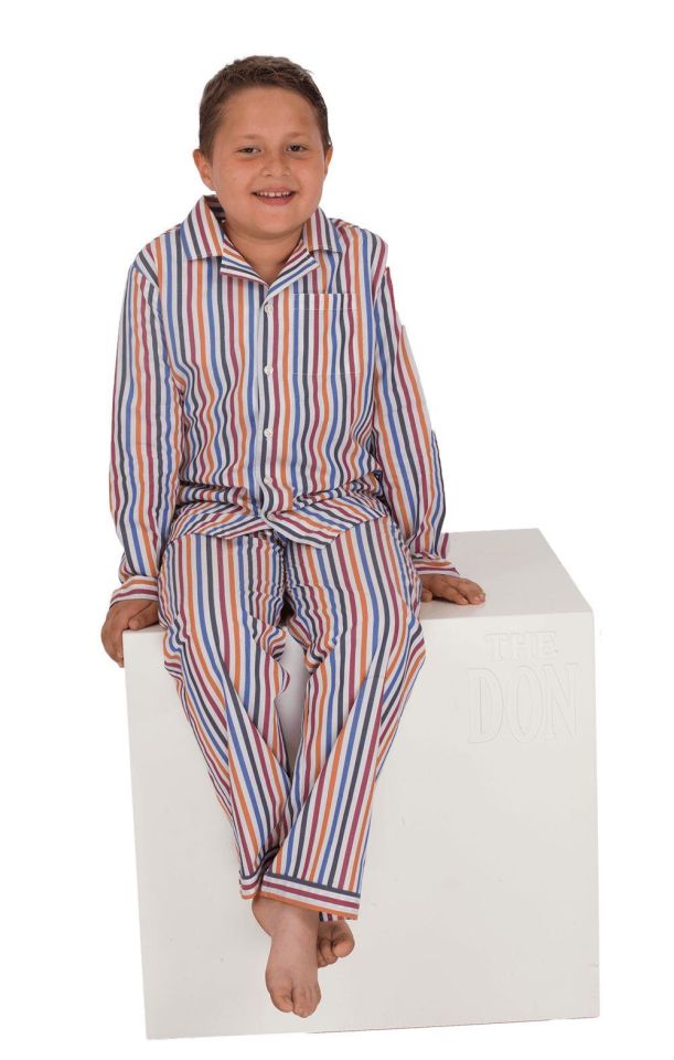 The DON Poplin Erkek Çocuk Pijama Takımı Desen 9
