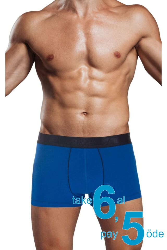 The DON Bambu Erkek Boxer Saks Mavi