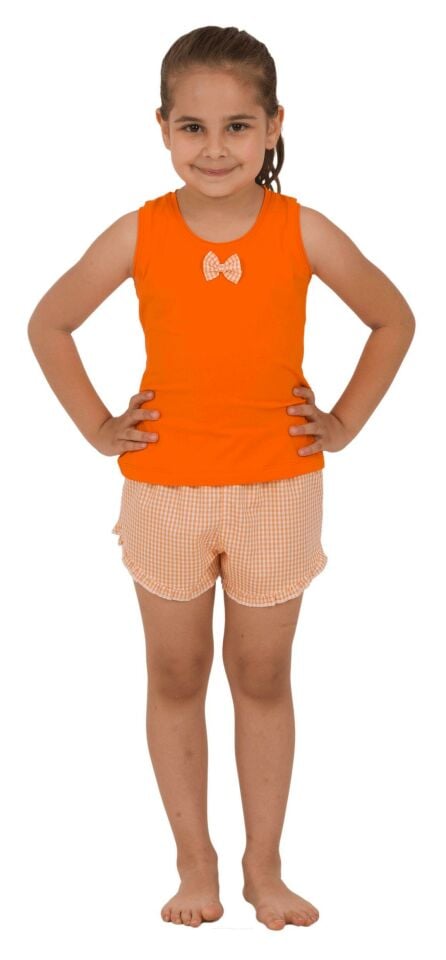 The DON Anne-Kız Model Kız Çocuk Şort-Atlet Takımı Desen 2
