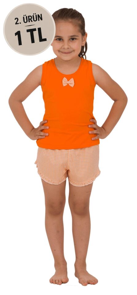 The DON Anne-Kız Model Kız Çocuk Şort-Atlet Takımı Desen 2