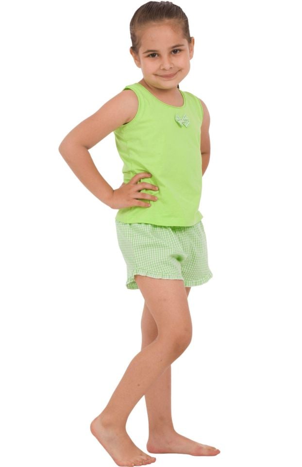 The DON Anne-Kız Model Kız Çocuk Şort-Atlet Takımı Desen 3