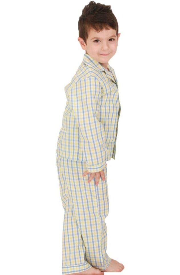 The DON Poplin Erkek Çocuk Pijama Takımı Desen 11