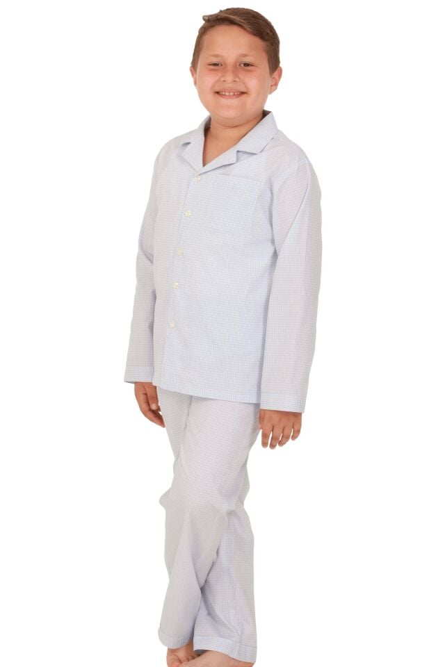 The DON Poplin Erkek Çocuk Pijama Takımı Desen 12