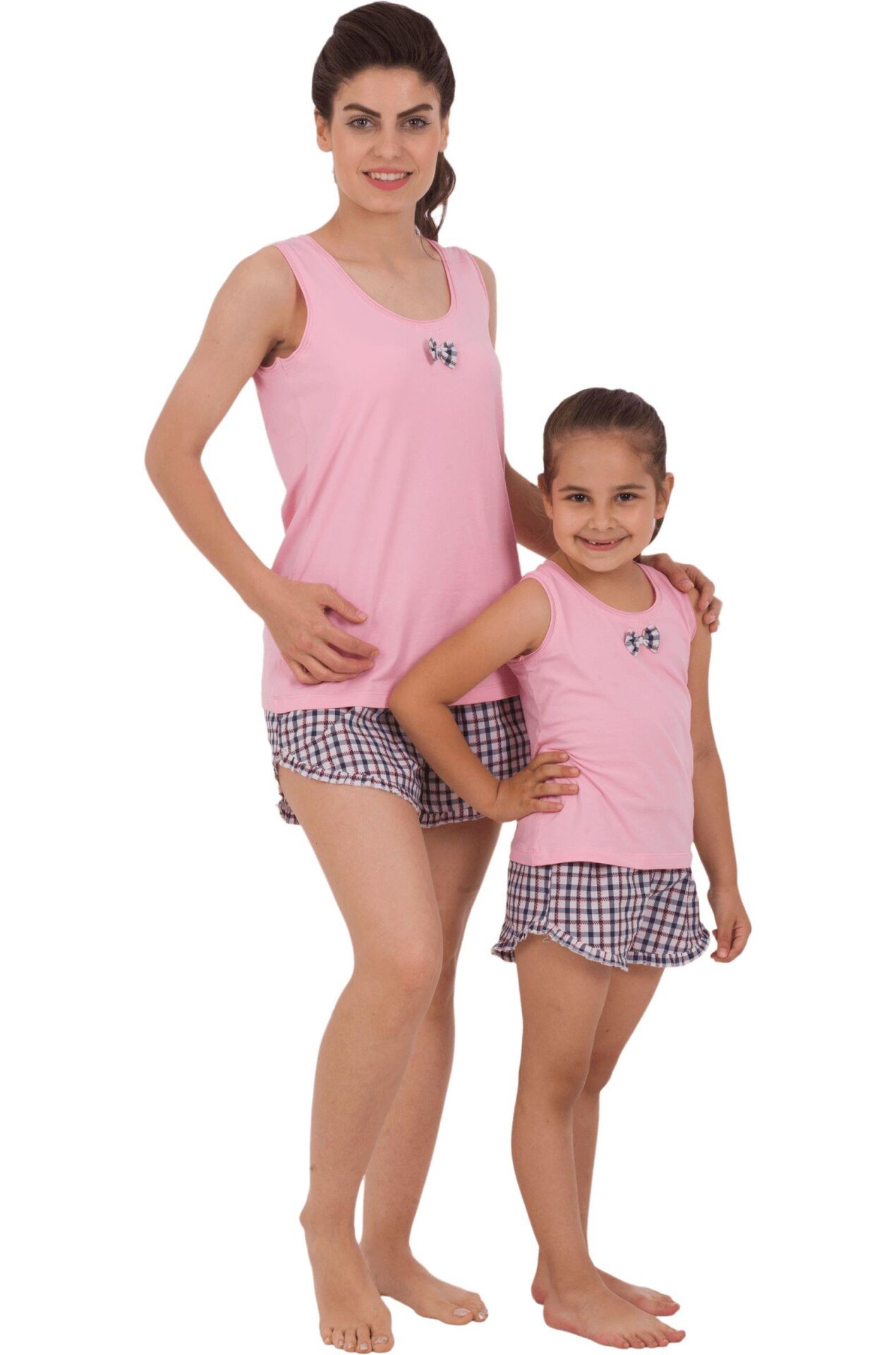 The DON Anne-Kız Model Kız Çocuk Şort-Atlet Takımı Desen 5