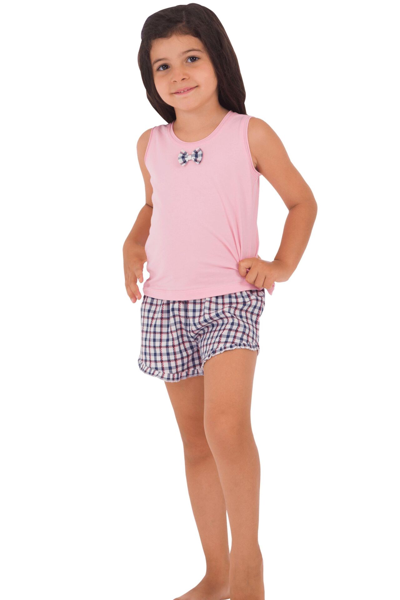 The DON Anne-Kız Model Kız Çocuk Şort-Atlet Takımı Desen 5
