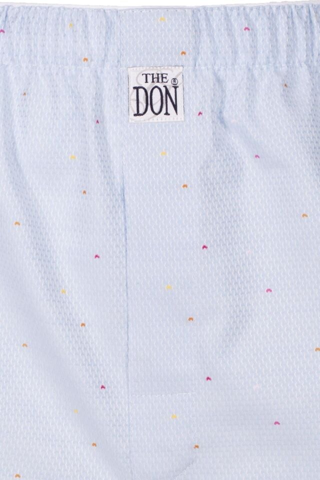 The DON Poplin Erkek Boxer Terrazzo Mavisi