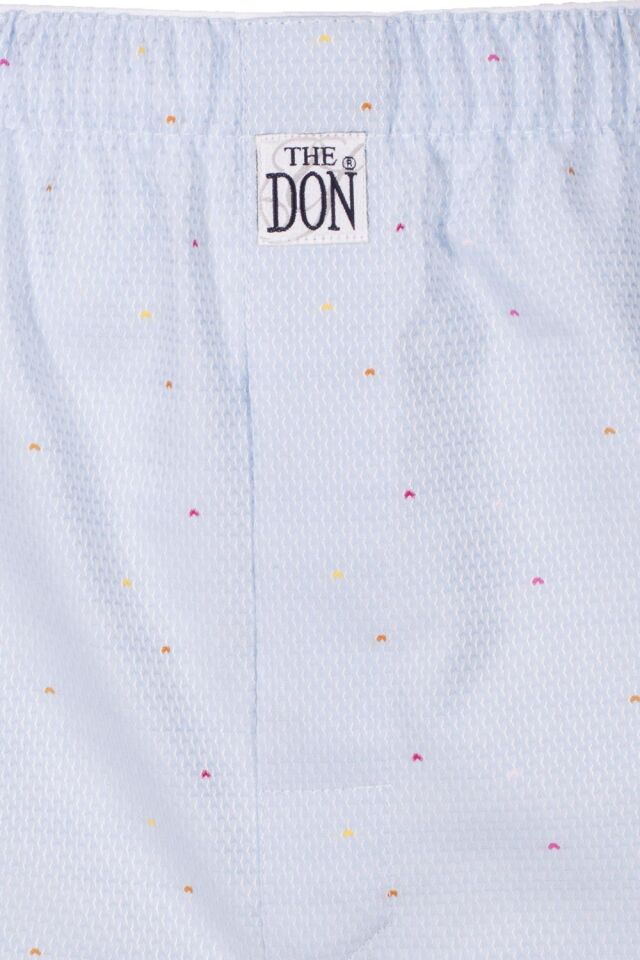 The DON Poplin Erkek Boxer Terrazzo Mavisi