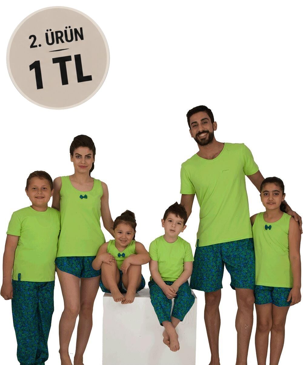 The DON Aile Kadın Şort-Atlet Takımı Desen 5