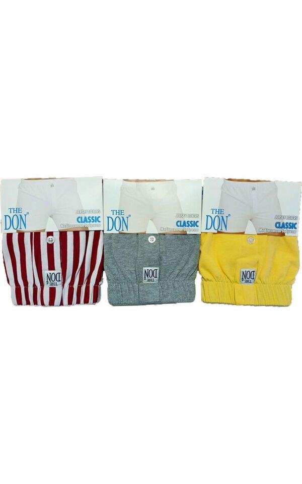 The DON Jersey Penye-Örme Erkek Boxer 3'lü Paket - 3P1XXL (XXL)