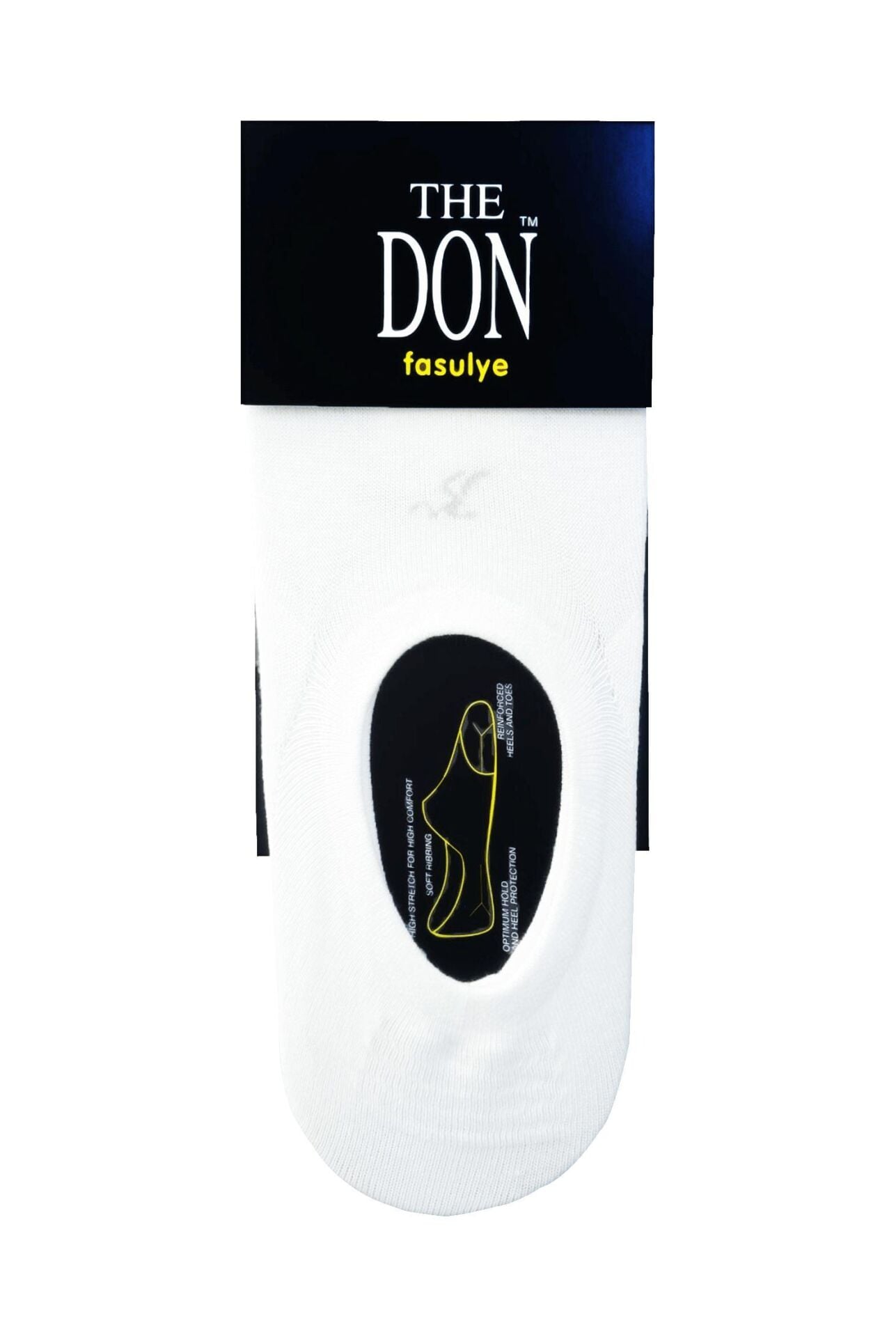 The DON Fasülye Erkek Suba Çorap Beyaz (Kampanya Dışı Ürün)