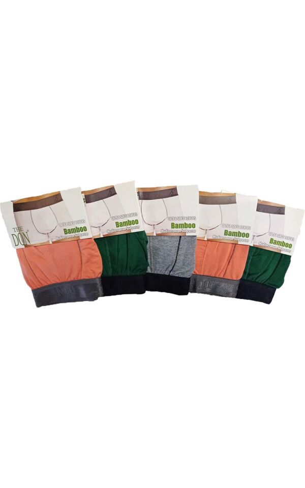The DON Bamboo Erkek Boxer 5'li Paket - 5P3XL - (XL)
