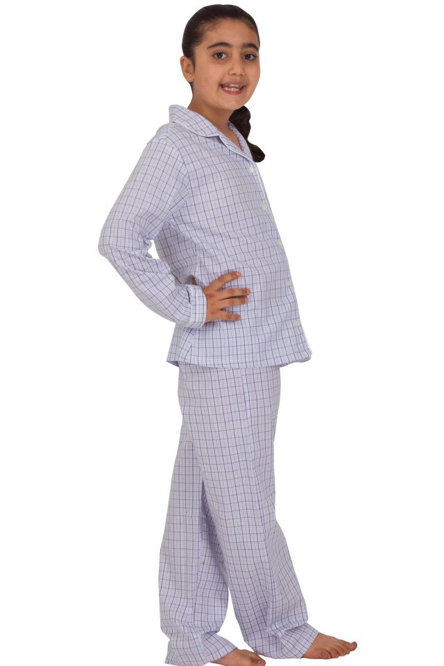 The DON Poplin Kız Çocuk Pijama Takımı Desen 3