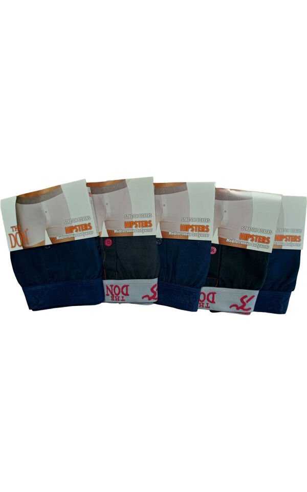 The DON Hipsters Erkek Boxer 5'li Paket 5P2 (XL)