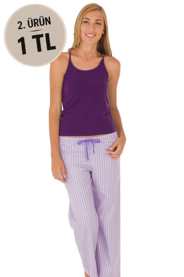The DON Kadın Tembel Pantolon Desen 24
