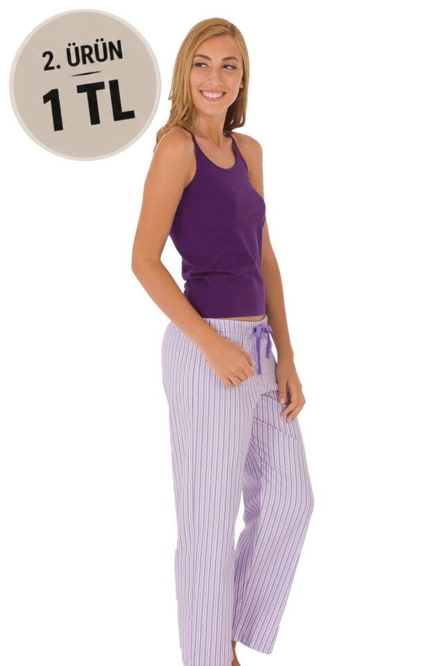The DON Kadın Tembel Pantolon Desen 24