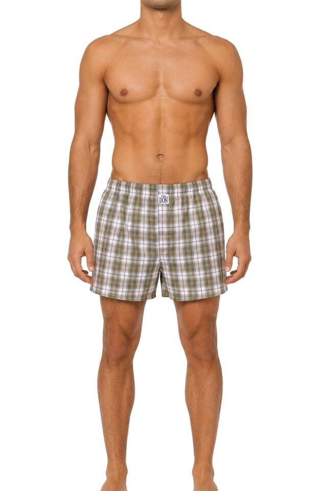 The DON Poplin Erkek Boxer Rustik Ekose