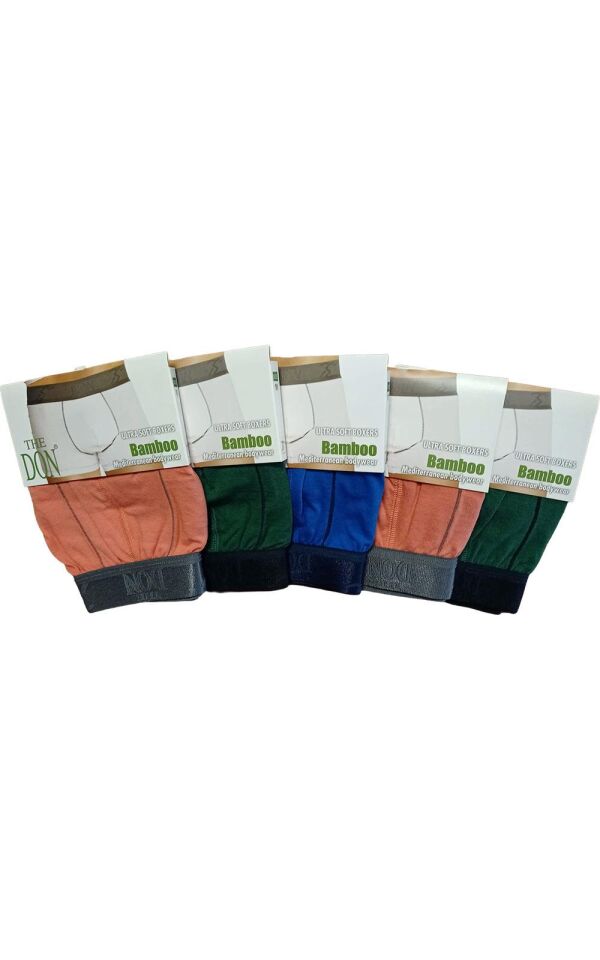 The DON Bamboo Erkek Boxer 5'li Paket - 5P2M - (M)