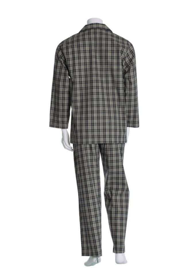 The DON Poplin Erkek Pijama Takımı Avcı Ekose