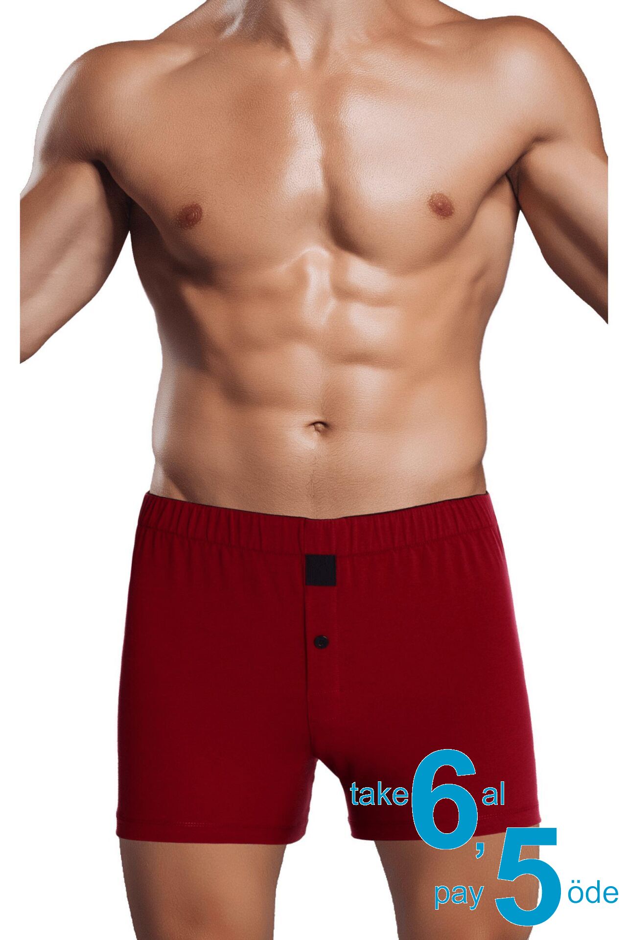 The DON Jersey Penye-Örme Erkek Boxer Bordo