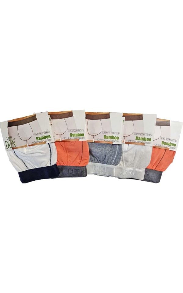 The DON Bamboo Erkek Boxer 5'li Paket - 5P4L - (L)