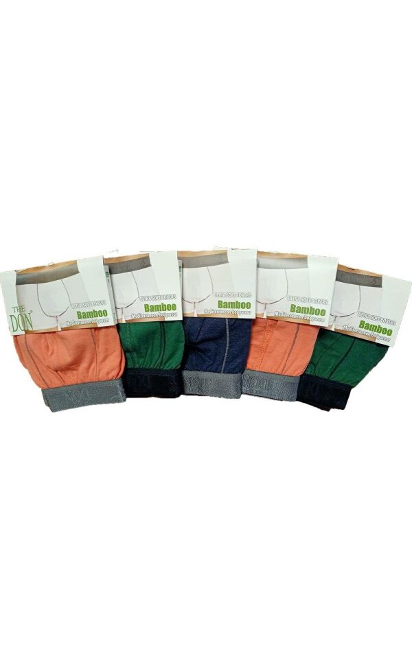 The DON Bamboo Erkek Boxer 5'li Paket - 5P5M - (M)