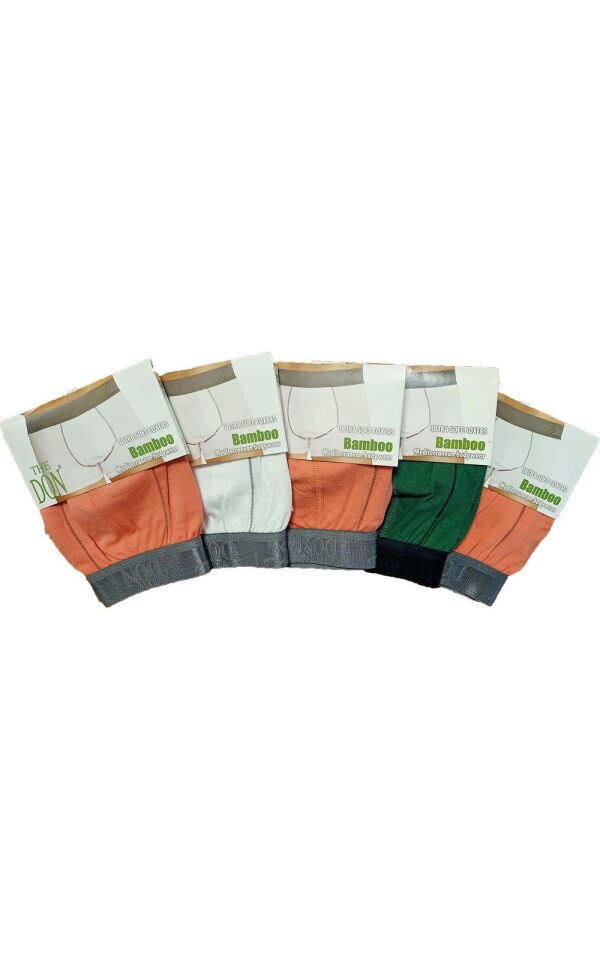 The DON Bamboo Erkek Boxer 5'li Paket - 5P3M - (M)