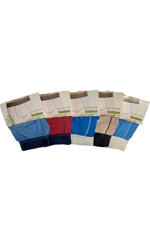 The DON Bamboo Erkek Boxer 5'li Paket - 5P2S - (S)