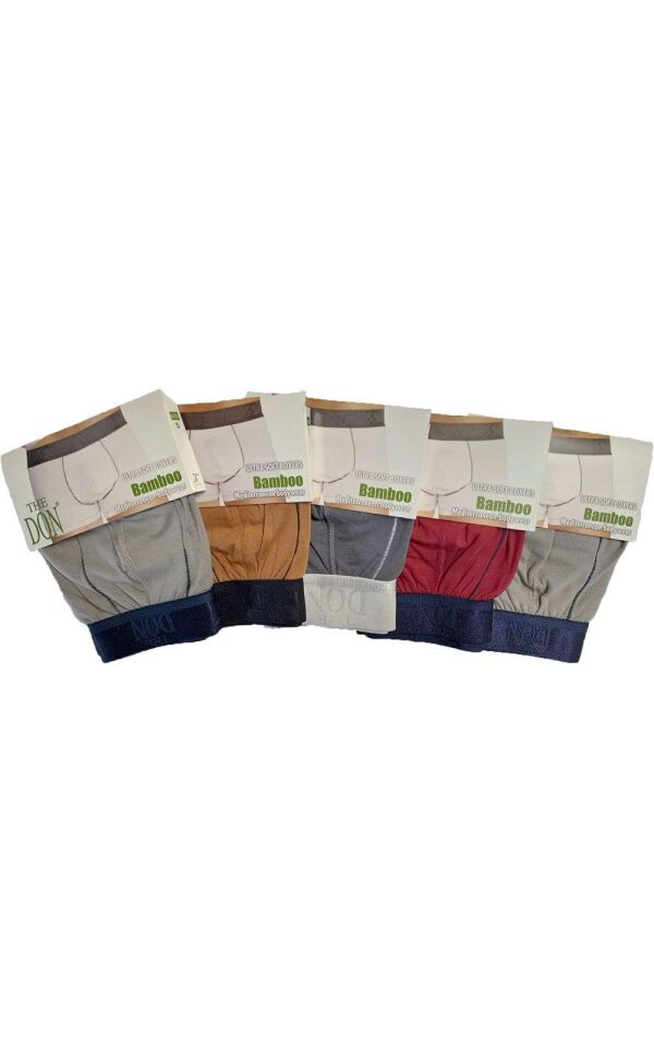 The DON Bamboo Erkek Boxer 5'li Paket - 5P1S - (S)
