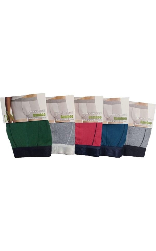 The DON Bamboo Sport Erkek Boxer 5'li Paket - 5P2XXL - (XXL)