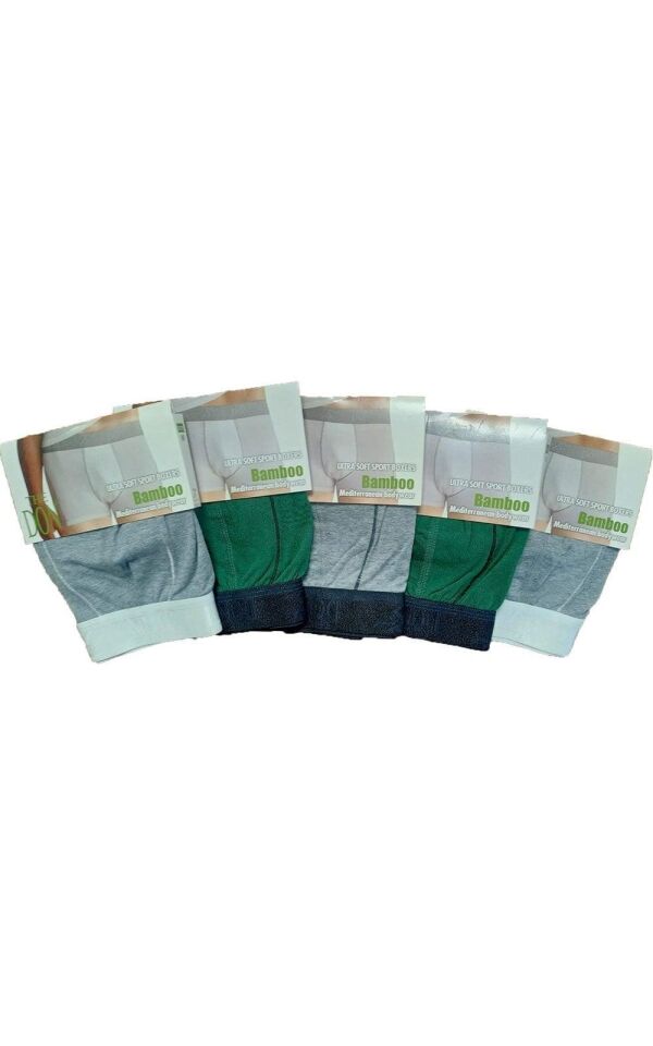 The DON Bamboo Sport Erkek Boxer 5'li Paket - 5P5M - (M)