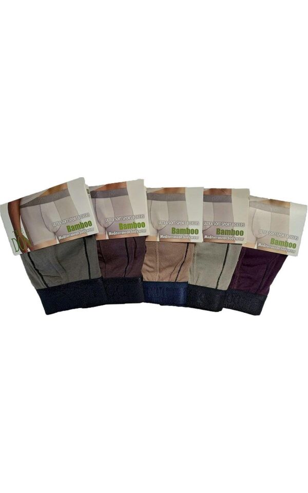 The DON Bamboo Sport Erkek Boxer 5'li Paket - 5P5S - (S)