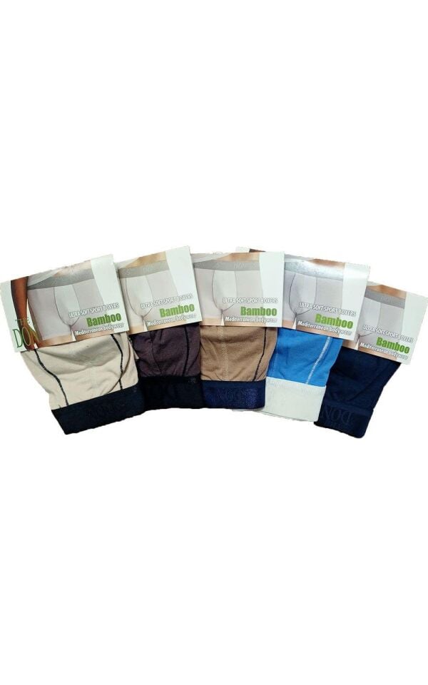 The DON Bamboo Sport Erkek Boxer 5'li Paket - 5P3S - (S)