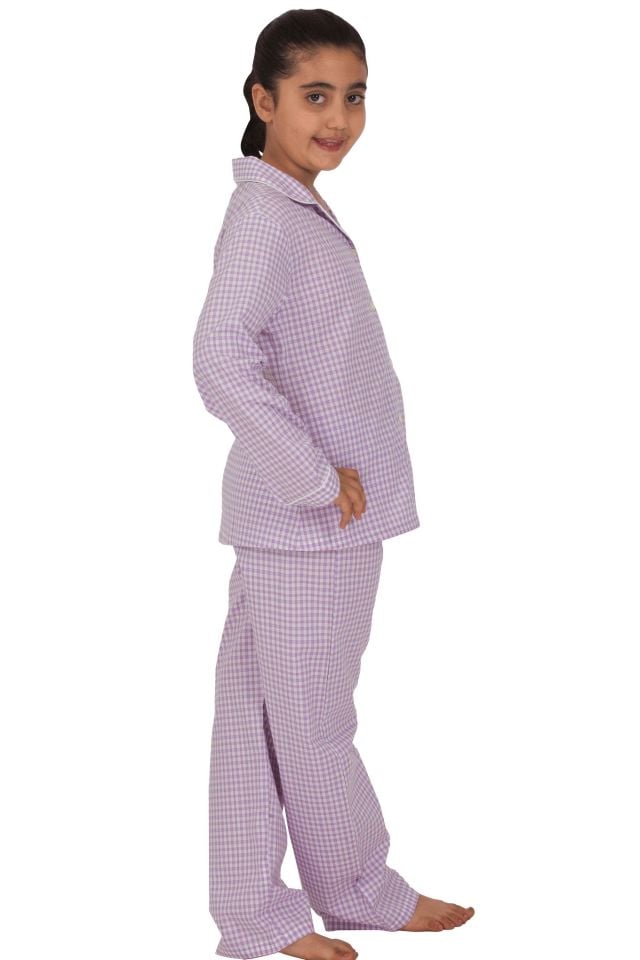 The DON Poplin Kız Çocuk Pijama Takımı Desen 11